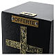 Standing offering box bronze finish with safe donation box s5
