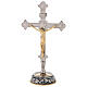 Altar cross and candlesticks, grape and leaf pattern s5