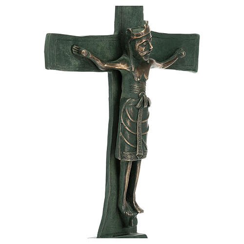 San Zeno altar cross with base and two candle holders 4