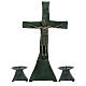 San Zeno altar cross with base and two candle holders s1