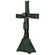 San Zeno altar cross with base and two candle holders s3