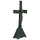 Altar cross set St Zeno with base 2 candle holders  s5