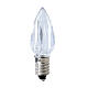 Flame-shaped 12V incandescent lightbulb E10 s1