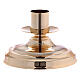 Set altare crocefisso bicolore candelieri ottone  s3