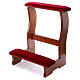 Portable kneeler of walnut wood, 34x24x20 in s1