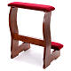 Portable kneeler of walnut wood, 34x24x20 in s5