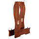 Portable kneeler of walnut wood, 34x24x20 in s8