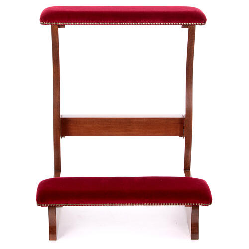 Reclinatorio portátil madera de nogal 85x60x50 cm 4