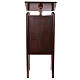 Wooden ambo of 52 in max. height, walnut finish s1