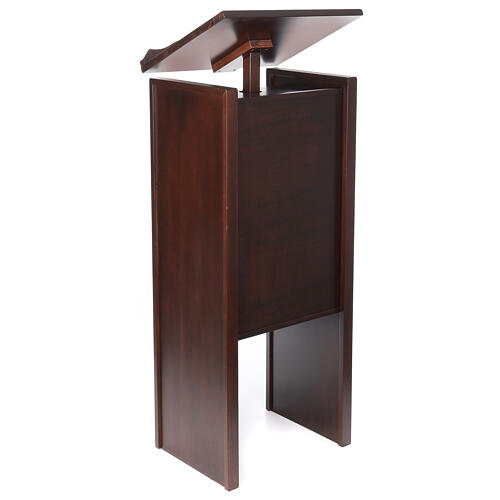 Wooden church ambo maximum height 130 cm walnut color 4