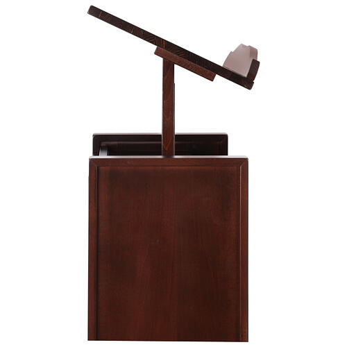Wooden church ambo maximum height 130 cm walnut color 6