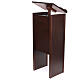 Wooden church ambo maximum height 130 cm walnut color s3