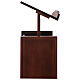 Wooden church ambo maximum height 130 cm walnut color s6