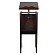 Wooden church ambo maximum height 130 cm walnut color s10
