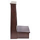 Kneeler with drawer, walnut finish wood, 35x20x20 in s6