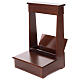 Reclinatorio con cajón madera color nuez 90x50x50 cm s5