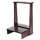 Reclinatorio con cajón madera color nuez 90x50x50 cm s1