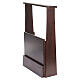 Reclinatorio con cajón madera color nuez 90x50x50 cm s2