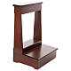 Inginocchiatoio con cassetto legno tinta noce 90x50x50 cm s1
