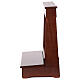 Inginocchiatoio con cassetto legno tinta noce 90x50x50 cm s4