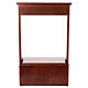 Inginocchiatoio con cassetto legno tinta noce 90x50x50 cm s7