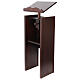 Ambone legno icona Cristo Pantocratore serigrafia h max 130 cm s10