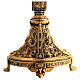 Double-sided burnished brass altar cross, height 54 cm s6