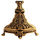 Portacandela da altare ottone brunito 20 cm s2