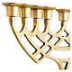 Neocatechumenal candelabrum, 9 branches, gold plated brass, 24x20 in s2