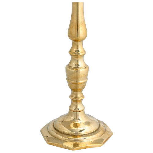 Candelero neocatecumenal 9 llamas latón dorado 60x50 cm 4