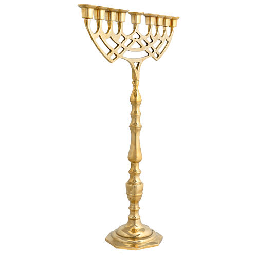 Candelabro Neocatecumenal 9 chamas latão dourado 60x50 cm 3