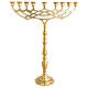 Candelabro Neocatecumenal 9 chamas latão dourado 60x50 cm s1