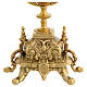 Five-branch candelabrum, gold plated brass, 16.5 in s6
