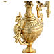 Five-branch candelabrum, gold plated brass, 16.5 in s9