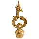 Five-branch candelabrum, gold plated brass, 16.5 in s11