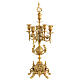 Chandelier laiton doré 5 flammes 42 cm s1