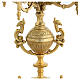 Candelabro latão dourado 5 chamas 42 cm s4