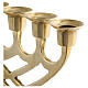 Candelabro Neocatecumenale 9 fiamme ottone dorato 48x26 cm s2