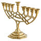 Candelabro Neocatecumenale 9 fiamme ottone dorato 48x26 cm s3