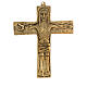 Croce Neocatecumenale ottone 15x12 cm s1