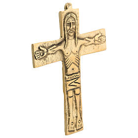 Brass Neocatechumenal Cross 15x12 cm