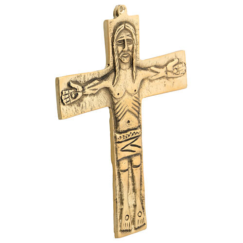 Brass Neocatechumenal Cross 15x12 cm 2