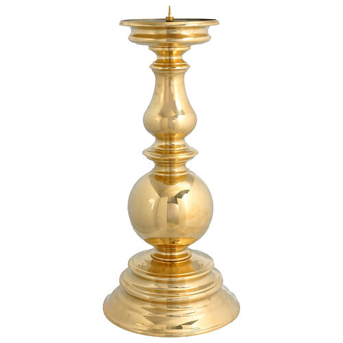Candelabro boccia ottone dorato punta 45 cm 1