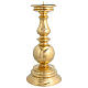 Candelabro boccia ottone dorato punta 45 cm s1