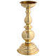 Golden Brass Bowl Candlestick 25 cm s1