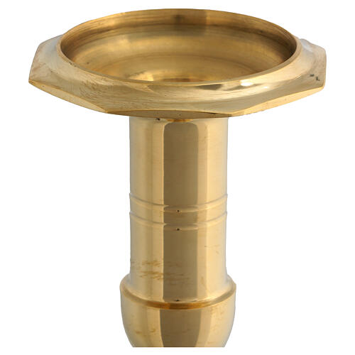 Candelabro ottone dorato 30x12 cm 2