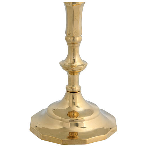 Candelabro latão dourado 30x12 cm 4