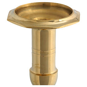 Golden brass candelabra 30x12 cm