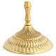 Candelabro Ebraico 30 cm ottone dorato 9 fiamme s4