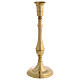 Bologna candlestick, gold plated brass, 10 in s1